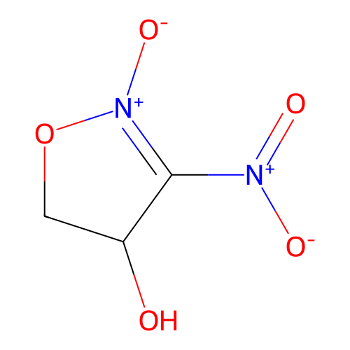 4-hydroxy-3-nitroisoxazoline N-oxide structure