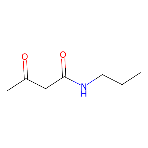 3-oxo-N-propylbutanamide structure