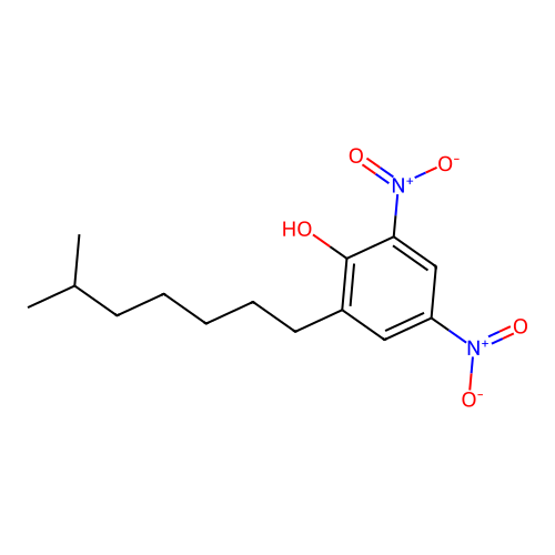 2-Isooctyl-4,6-dinitrophenol structure