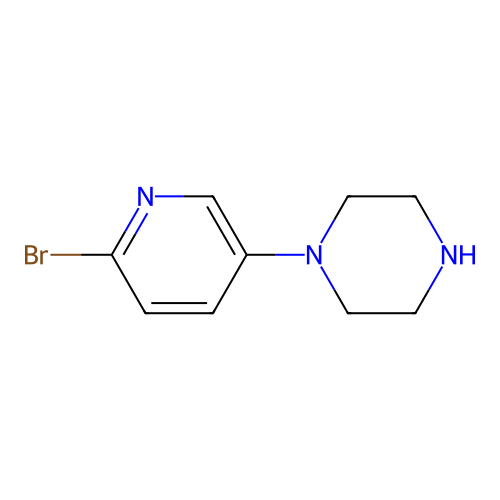 1-(6-Bromopyridin-3-yl)piperazine structure