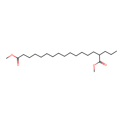Hexadecanedioic acid, 2-propyl-, dimethyl ester structure