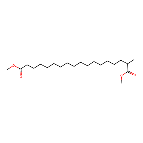Octadecanedioic acid, 2-methyl-, dimethyl ester structure