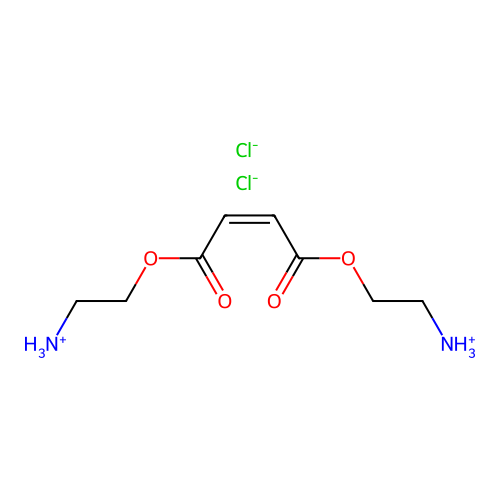 Fumaric acid, bis(2-aminoethyl) ester, dihydrochloride structure