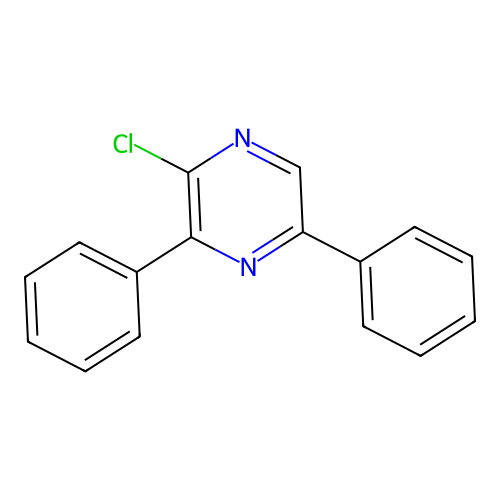2-Chloro-3,5-diphenylpyrazine structure