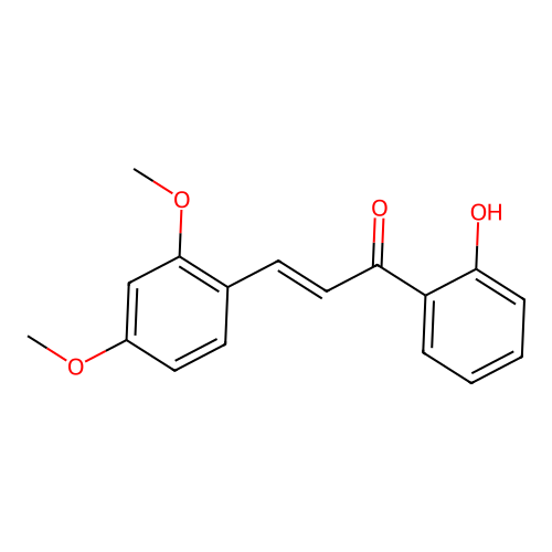 2,4-Dimethoxy-2'-hydroxychalcone structure