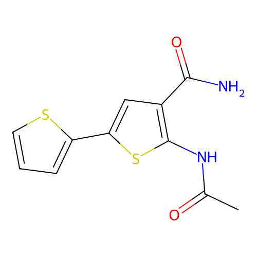 2-Acetamido-5-thiophen-2-ylthiophene-3-carboxamide structure