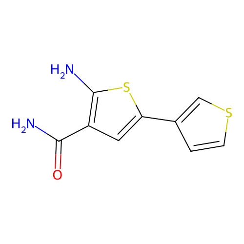 2-Amino-5-thiophen-3-ylthiophene-3-carboxamide structure