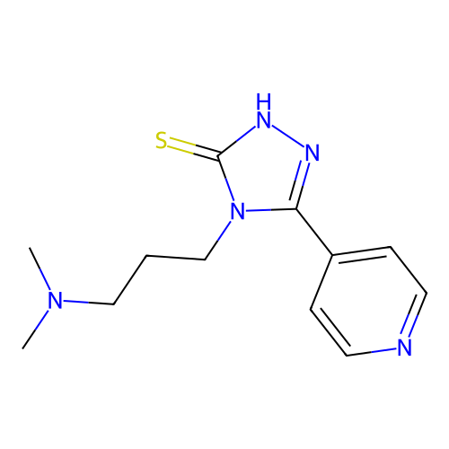 C12H17N5S structure