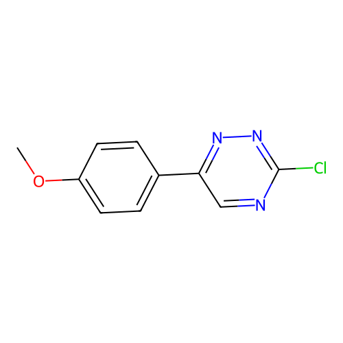 4-(3-Chloro-1,2,4-triazin-6-yl)phenyl methyl ether structure