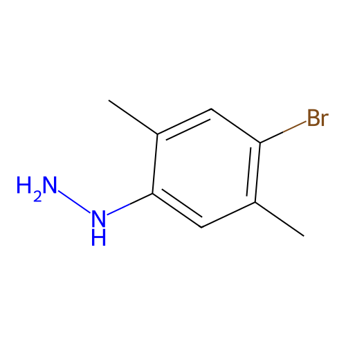 (4-Bromo-2,5-dimethylphenyl)hydrazine structure