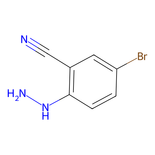 5-Bromo-2-hydrazinylbenzonitrile structure