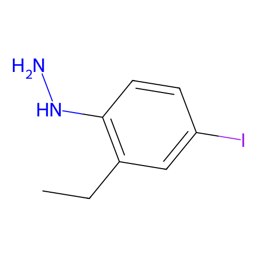 (2-Ethyl-4-iodophenyl)hydrazine structure