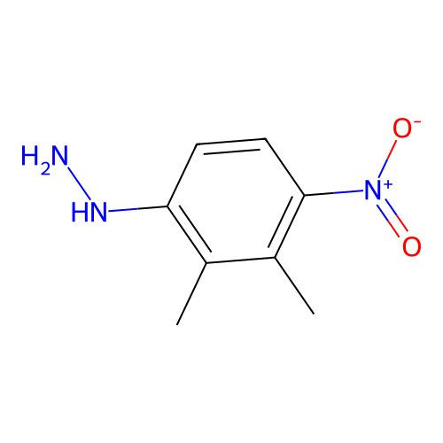 (2,3-Dimethyl-4-nitrophenyl)hydrazine structure