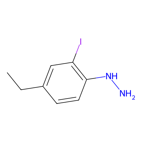 (4-Ethyl-2-iodophenyl)hydrazine structure