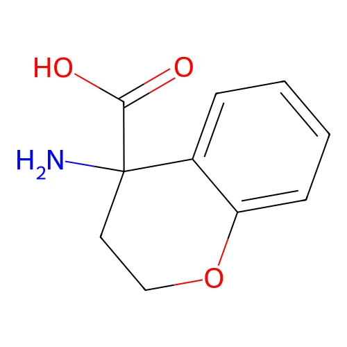 4-amino-3,4-dihydro-2H-1-benzopyran-4-carboxylic acid structure
