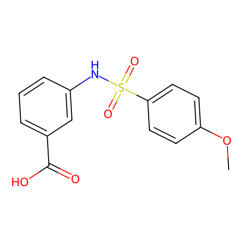 3-[[(4-Methoxyphenyl)sulfonyl]amino]benzoic acid structure