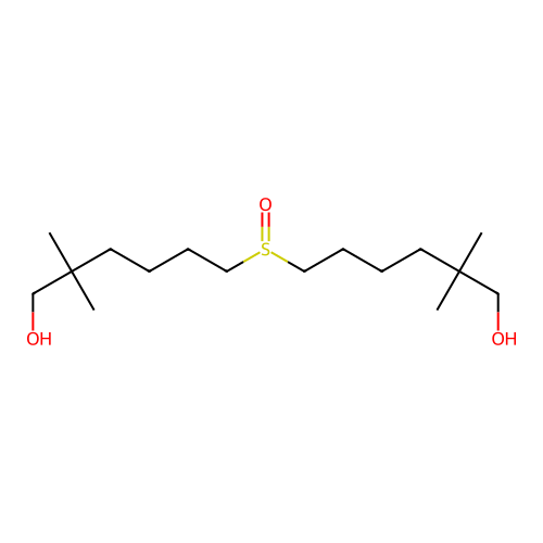 1-Hexanol, 6,6'-sulfinylbis[2,2-dimethyl- structure