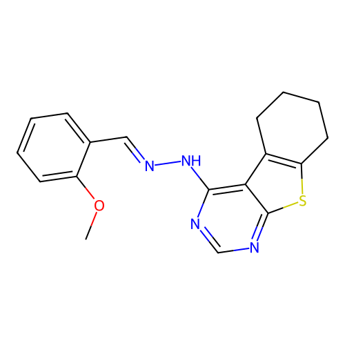 C18H18N4OS structure