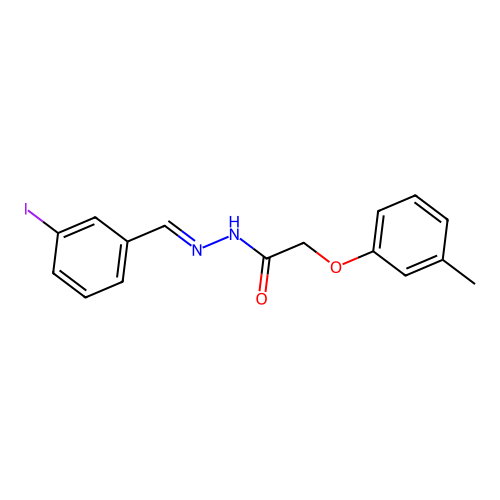 N'-(3-iodobenzylidene)-2-(3-methylphenoxy)acetohydrazide structure