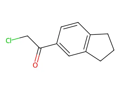 2-chloro-1-(2,3-dihydro-1H-inden-5-yl)ethan-1-one structure