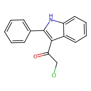 2-chloro-1-(2-phenyl-1H-indol-3-yl)ethan-1-one structure