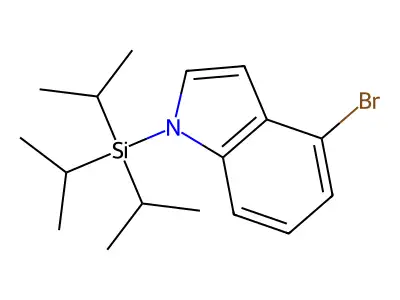 4-bromo-1-(triisopropylsilyl)-1H-indole structure