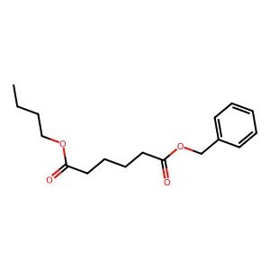 1-Butyl 6-(phenylmethyl) hexanedioate structure