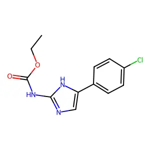 4-(4-氯苯基)-2-咪唑基氨基甲酸乙酯 structure