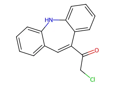 1-Benzo[b][1]benzazepin-11-yl-2-chloroethanone structure