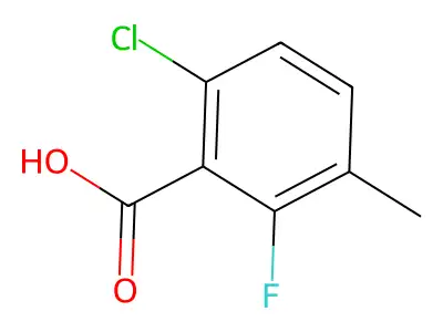 6-Chloro-2-fluoro-3-methylbenzoic acid structure