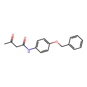 N-[4-(benzyloxy)phenyl]-3-oxobutanamide structure
