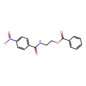 N-[2-(Benzoyloxy)ethyl]-4-nitrobenzamide structure