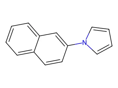 1-(naphthalen-2-yl)-1H-pyrrole structure