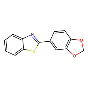 2-(1,3-Benzodioxol-5-yl)-1,3-benzothiazole structure