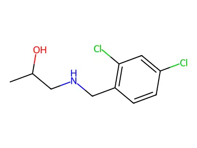 1-[(2,4-Dichlorophenyl)methylamino]propan-2-ol structure