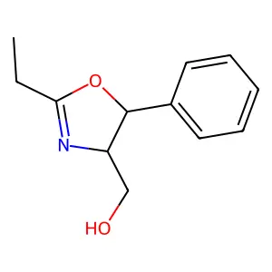 (2-Ethyl-5-phenyl-4,5-dihydrooxazol-4-yl)methanol structure