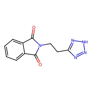 2-[2-(1H-tetrazol-5-yl)ethyl]-1H-isoindole-1,3(2H)-dione structure