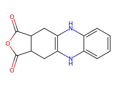 3A,4,11,11a-tetrahydrofuro[3,4-b]phenazine-1,3(5H,10H)-dione structure