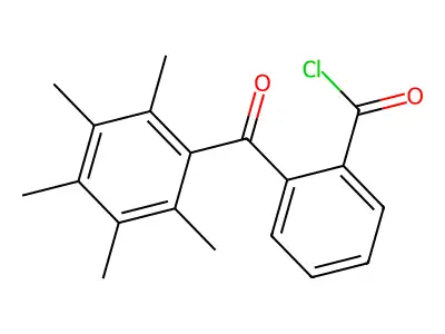 2-(Pentamethylbenzoyl)benzoyl chloride structure