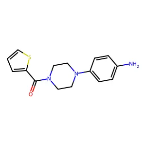 {4-[4-(2-Thienylcarbonyl)piperazin-1-yl]phenyl}amine structure