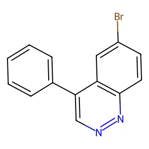 6-Bromo-4-phenylcinnoline structure