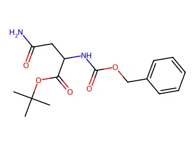 Tert-butyl 4-amino-2-(benzyloxycarbonylamino)-4-oxo-butanoate structure