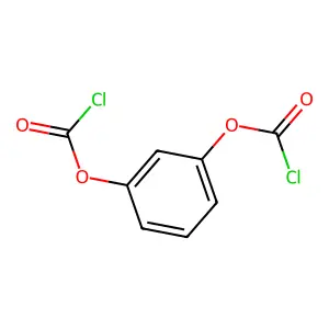 Formic acid, chloro-, m-phenylene ester structure