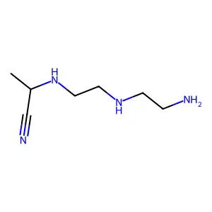 Propanenitrile, 2-((2-((2-aminoethyl)amino)ethyl)amino)- structure