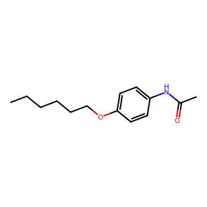 Acetamide, N-[4-(hexyloxy)phenyl]- structure