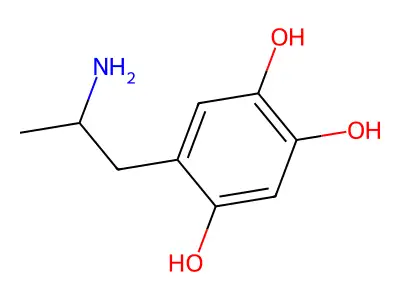 2,4,5-三羟基安非他命 structure