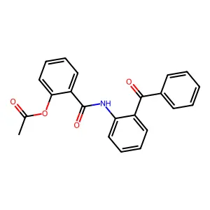 Acetic acid, 2-(benzoyl-phenyl-aminocarbonyl)-phenyl ester structure