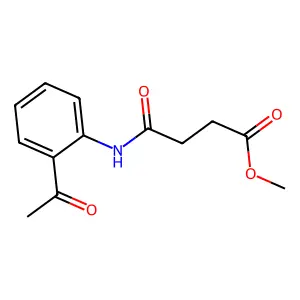 Butanoic acid, 4-((2-acetylphenyl)amino)-4-oxo-, methyl ester structure