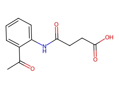 4-[(2-Acetylphenyl)amino]-4-oxobutanoic acid structure