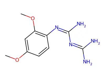 2,4-Dimethoxyphenylbiguanide structure
